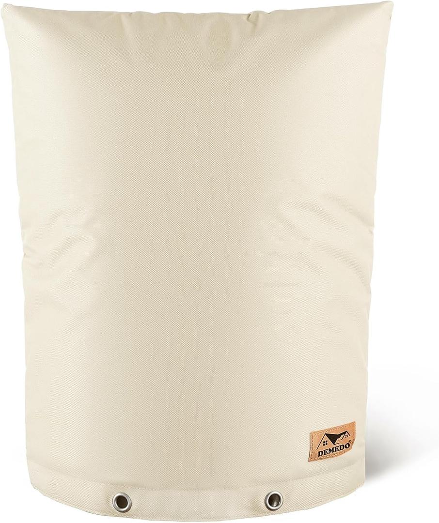 Backflow Preventer Insulation Cover - Water Pipe Insulation Sprinkler Cover for Outside - Insulated Backflow Cover Pouch for Irrigation Back Flow Valve in Winter or Sun Exposure (16" W x 20" H, Sand)