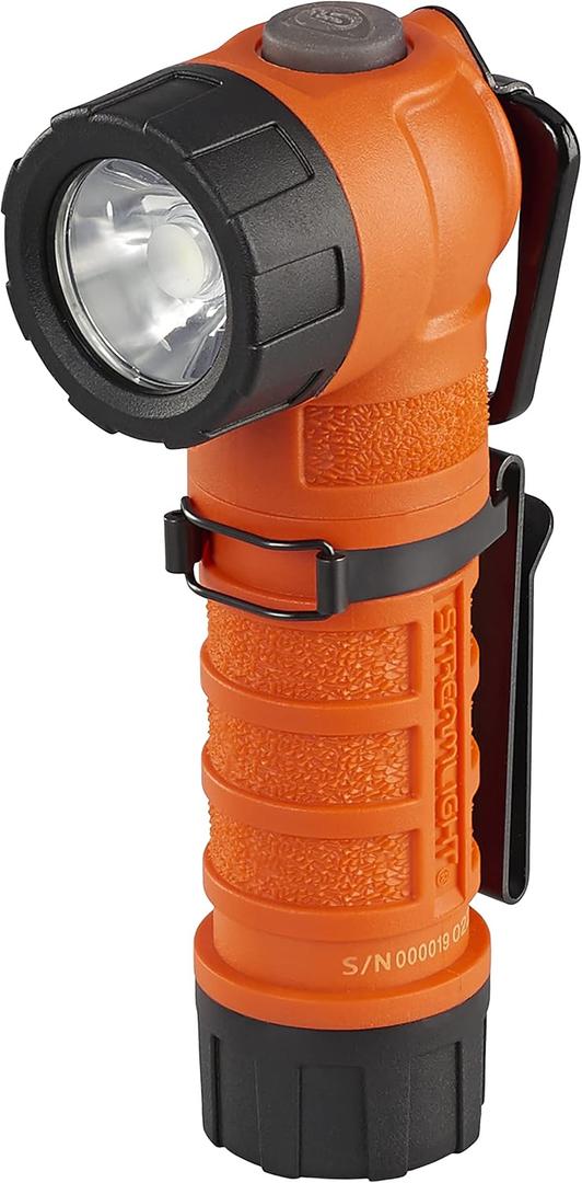 Streamlight 88834 PolyTac 90 X 500-Lumen 7,000-Candela Right Angle Compact Tactical LED Flashlight, Orange