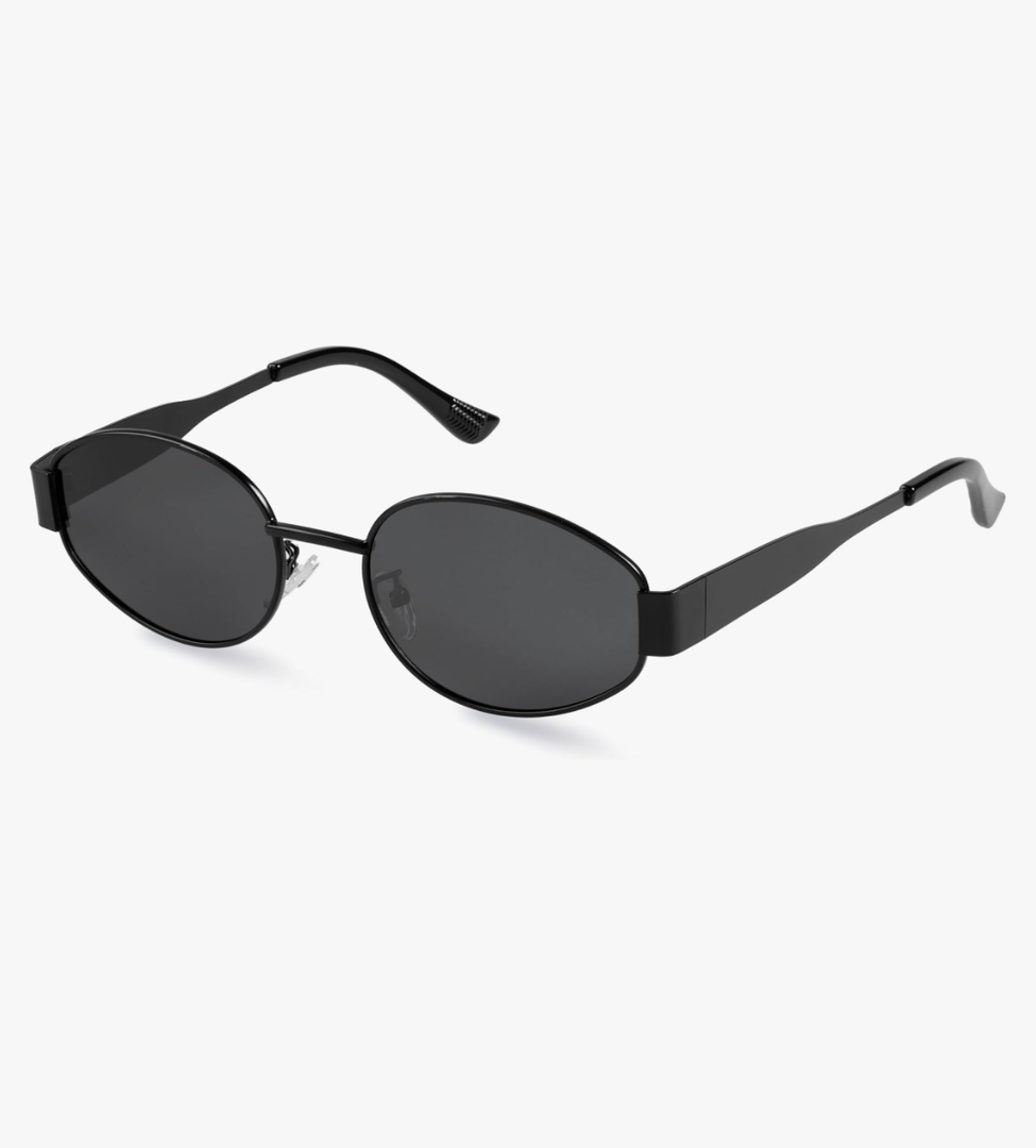 livho 2025 Trendy Oval Sunglasses - Stylish Polarized Shades for Everyday - Retro Metal Frames