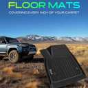 YHTAUTO Automotive Floor Mats for Chevrolet Blazer 2019-2026
Not for EV Model | TPE All Weather Car Mats, Anti-Slip & Custom Fit Floor Liners | 1st & 2nd Row & Trunk Mat, Black, Set of 4