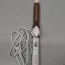 Conair Double Ceramic 1-Inch Curling Iron, 1-Inch Barrel Creates Classic Curls, Hair Curler for Use on Short, Medium, and Long Hair, White (White/Rose Gold)