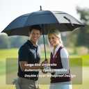 MRTLLOA Extra Large Golf Umbrella, 54/62/68/72 Inch Automatic Open, Oversize Double Canopy Vented Windproof Waterproof Sports Umbrellas for Rain