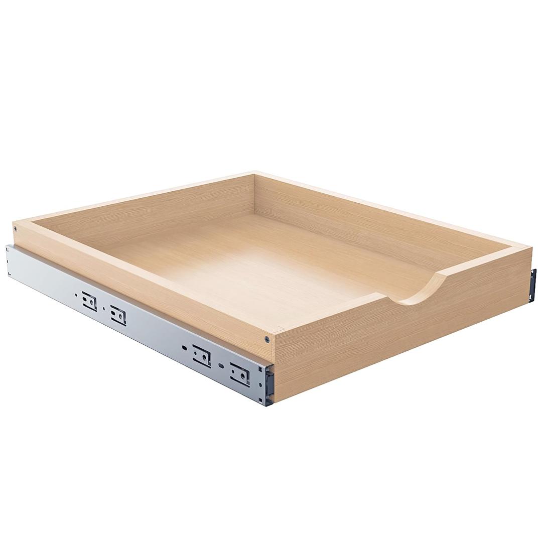 Pull Out Drawers for Cabinet Wood 18" W x 22" D Slide Out Organizer