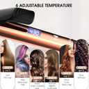 Nicebay Curling Iron, 1 Inch Hair Curling Wand with Ceramic Coating, Professional Hair Curler, Fast Heating up to 430F, 60 Mins Auto Off, Suit for Different Hairstyle, Yellow