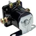 Hot Rod Starter Solenoid Relay 12V Replacement for 1956-up Fo-rd B6AZ-11450-A C6AF C7AF C9AF C3912 SW-3 SW3 D2AF11450AA 50-430 Black