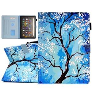 DTangLsm for Amazon Kindle Fire HD 10 Case & Fire HD 10 Plus Tablet (13th/ 11th Generation, 2023/ 2021 Release) 10.1" - Slim PU Leather Stand Cover for Fire HD 10 Tablet Case 2021, Tree