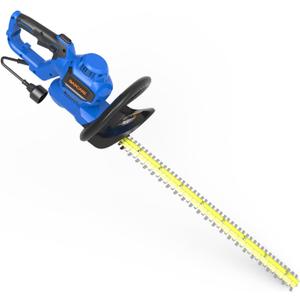 GARCARE Electric Hedge Trimmer Corded Powerful 4.5Amp 24-Inch Hedge Shears | Dual Action Blades, Rotary Handle, Lightweight Bush Trimmer for Hedges Branches and Shrubs