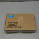 Veise Fingerprint Door Lock with 2 Lever Handles - Keyless Entry Door Lock, Electronic Keypad Deadbolt, Digital Smart Code & Front Handle Sets, Auto-Locking, Easy Installation, Satin Nickel