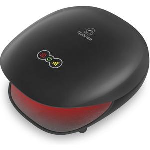 COMFIER Wireless Hand Massager with Heat -3 Levels Compression & Heating,Rechargeable Hand Massager Machine for Carpal Tunnel,Ideal Gifts for Women (Black)