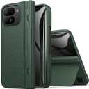 BXYJY for Google Pixel 10 Pro Fold Case, Slim with Kickstand, Hinge Protection, Privacy Tempered Screen Protector, 360 Full Body Rugged Shockproof Protective Phone Case for Pixel 10 Pro Fold, Green