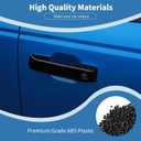 Bronco Door Handle Cover Trim Black Fit for Ford Bronco 2021 up Black Exterior Accessories 3pcs
