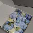 K KUMEED 6 PCS Blue Flower Garlands Hanging Decorations,Floral Party Decorations Flowers on String with Hooks for Wedding Birthday Baby Shower Home Birthday Decorations