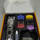 oneisall Dog Clippers for Grooming Thick Hair Professional,Cordless/Rechargeable Pet Grooming Kit with Detachable Metal Combs, Low Noise Heavy-Duty Pet Clippers for Thick/Curly/Fine/Wavy Hair (Sliver)