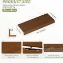 Wire Shelf Covers, Bamboo Wire Rack Covers for Pantry, ClosetKitchen (5pcs, 30" W x 12" D, Walnut)
