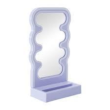 Wavy Led Light & Mirror Phone Holder