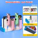 Switch Controller Charger Dock for Nintendo Switch 1/OLED for 4 Joy-Cons | Fast Charging Station for 4 Joycons, Stand for Nintendo Switch Dock Accessories, with LED Indicator & Extra USB 2.0 Port