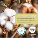 Farm to Home Organic Cotton Pillow Top Mattress Topper - Quilted Fitted Mattress Pad Cover with 16 Inch Deep Pocket, 2 Inch Down Alternative Mattress Protector for Support - King Size, White