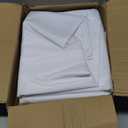 Fitable White Tablecloths for Rectangle Tables, 6 Pack - 70 x 120 Inches - Reusable and Washable Table Clothes for 6-8 Ft Tables, Polyester Fabric Table Covers for Wedding, Party, Banquet