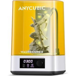 ANYCUBIC Wash and Cure Station 3.0, Resin 3D Printer Post-Process for Most LCD/SLA/MSLA/DLP Resin Printer, Detergent Saving&Dual Cleaning and Curing Models