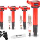 DOWYTA Set of 4 Upgraded Ignition Coil Pack and Iridium Spark Plug Compatible with Toyota Camry 20102017, RAV4 20092018, Sienna 20112013 L4 2.5L 2.7L Replaces UF507 UF487