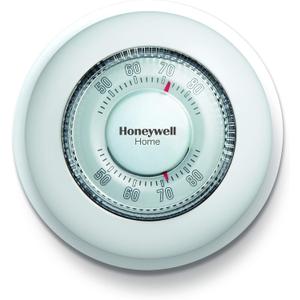Honeywell Home CT87K1004 The Round Heat Only Manual Thermostat, Large, White