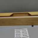 Compact 18 Inch Foil Dispenser & Butcher Paper Dispenser with Slide Cutter, Wall-Mount Bamboo Paper Roll Organizer for Kraft/Freezer/Wax Paper, for Countertop, Drawer or Cabinet