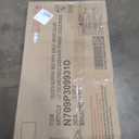 Queen Size Murphy Bed with Storage Shelves, Space Saving Wall Bed Frame, Solid Wood Fold Down Bed with Louvered Door, Easy Assembly