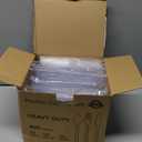 400 Count Heavy Duty Plastic Silverware, BPA-Free, Clear Plastic Cutlery Set, Premium Disposable Utensils for Party Everyday Use, 150 Forks, 150 Spoons and 100 Knives