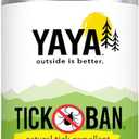 Yaya Organics All Natural Extra Strength Tick Repellent DEET Free - 4 Ounce Spray Bottle, Best Before: 03/2028