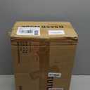 TUTOTAK Narrow Bookshelf, 8-Tier Bookcase, Spine Book Shelf for Small Space, Corner Standing Shelf for Living Room, Office, Study, Entryway, White BS06BW008