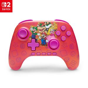 PowerA Advantage Wireless Controller for Nintendo Switch 2 - Mario and Friends, Officially Licensed, Hall Effects, Mappable Buttons, Pro Controller, C Button, Motion Controls
