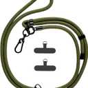 Cell Phone Lanyard with 2 Tabs, Universal Adjustable Neck Strap, Anti Theft Phone Crossbody Strap for Outdoor