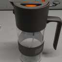 500ml/17oz Olive Oil Sprayer for Cooking, 2 in 1 Large Glass Oil Dispenser Bottle for Kitchen Gadgets, Even Spray with Portion Control for Air Fryer, Salad, BBQ - Grey (Gray)