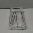 2-Tier Bathroom Counter Organizer Countertop Storage, Dresser Organizer Vanity Tray for Makeup, Perfume Organizer Cosmetics Skincare Shelf - Clear