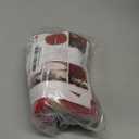 Sattiyrch Christmas Tree Skirt with Gold Rim 36",Flannelette Santa Reindeer Decoration for 6Ft/7.5Ft Xmas Tree (Red)