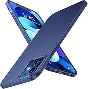 TORRAS Slim Fit for iPhone 12/ 12 Pro Case 6.1 inch, Ultra Thin for iPhone 12 Case, Lightweight Matte Anti-Scratch Hard PC Cover Phone Case for iPhone 12 Pro, Royal Blue