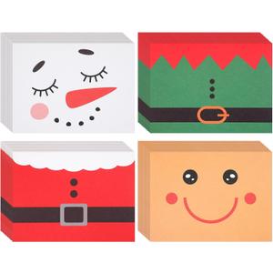 Zhanmai 48 Pieces Christmas Envelopes 4 Assorted Holiday Envelopes 4 x 6 Gift Card Mailers Colored V Flap Mailer for Christmas Greeting Cards Holiday Invitations Supplies