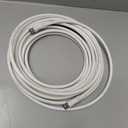 GE RG6 Coaxial Cable, 25 ft. F-Type Connectors, Double Shielded Coax, Input Output, Low Loss Coax, Ideal for TV Antenna, DVR, VCR, Satellite Receiver, Cable Box, Home Theater, White, 33604 (25 Feet)