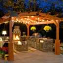 ZOTOYI 150FT Solar String Lights Outdoor Waterproof with USB Port, 73+3 Shatterproof G40 Bulbs, 4 Light Modes Dimmable Solar Powered Patio Lights for Outside Deck Backyard Porch