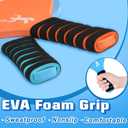 Paddle Ball Set - Funny Paddleball Rackets Game, Comfortable Anti-Slip Grip, Outdoor Sports Activity for Adults Games Yard Lawn Party Supplies, Blue Orange