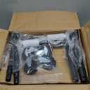 Stand Portable Black Double Rods Garment Rack with Rolling Clothes Organizer on Lockable Wheels Mobile, 48" W x 15" D x 67" H, Metal Simple Hanging Clothes with 2 Hook