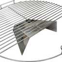 Norsk Designs Kettle Grill Indirect Smoker Cooking Kit, 21.5 Inch | Stainless Steel Grate & Heat Shield, Fits 22 Inch Weber Grills, Fits other kettle-style grills with 21.5" grate size