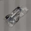 2-Slot Non-Polarized Right Angle Power Cord - 4 FT, NEMA 1-15P to IEC C7 90 Degree AC Power Cable, Universal (Figure 8) Power Supply, Black, with 25 Cable Ties