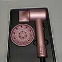 Hair Dryer, High-Speed Ionic Low Noise Blow Dryer with Brushless Motor for Fast Drying, Thermo-Control Quiet Compact Hair Blow Dryer with Magnetic Diffuser for Curly Hair for Home Travel Salon