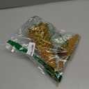 Gold Christmas Tree Figurines, 2Pcs Resin Glitter Christmas Tree for Tabletop Decoration, Small Christmas Trees Set, Decorative Xmas Trees for Christmas Mantel Indoor Home Decor