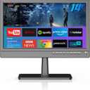 14 inch Small Smart TV Built-in APP, HD Flat Screen Smart TV for Home, Kitchen, RV Camper or On-The-Go Entertainment (Inches, 14)