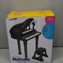 Kids Piano Keyboard Toy, Toddler Electronic Musical Instrument Educational Toy with Microphone, Multiple Sounds, Record Playback, Lights & Stool, Birthday Gift for 3 4 5 6 7 Years Old Girls