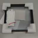 MUYE 10x10 Floating Frames Set of 2,Double Glass Picture Frame Display Any Size Photo up to 10x10,Wall Mount or Tabletop Standing, Black