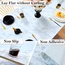 Cabinet Liners for Shelves Waterproof 20 Inch Wide X 20 Ft Non Adhesive Drawer Liners Marble Printed Non Slip Washable Shelf Liners for Kitchen Refrigerator Cupboard Pantry Bathroom