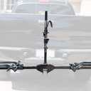 MaxxHaul 50027 Hitch Mount Bike Rack Platform Style 2-Bike Rack for Cars Trucks SUVs Minivans with Hitch Tightener & 70032 1-1/4 inches to 2 inches Hitch Adaptor